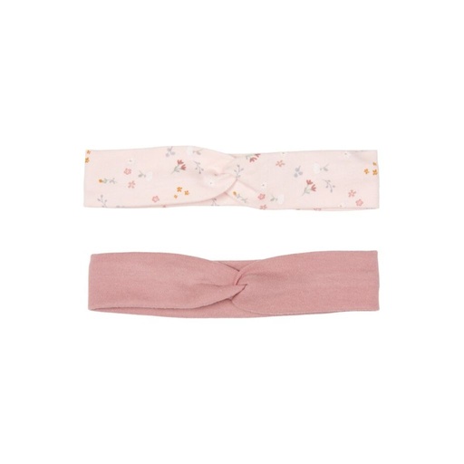 [15385501] Little Dutch Bandeau Little Pink Flowers, Vintage Pink - 2 pièces