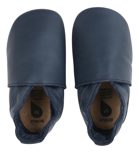 [15041401] Bobux Chaussons Soft Soles New Born Classic Navy 0-3 mois