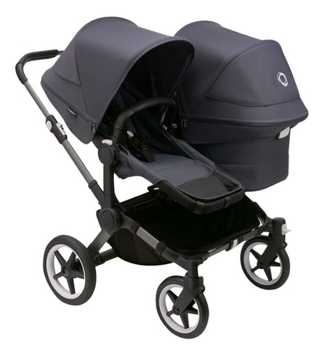 [15201401] Bugaboo Poussette double Donkey 5 Graphite/Stormy Blue