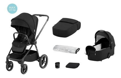 [22770301] Kinderkraft Poussette 3 en 1 Nea Midnight Black