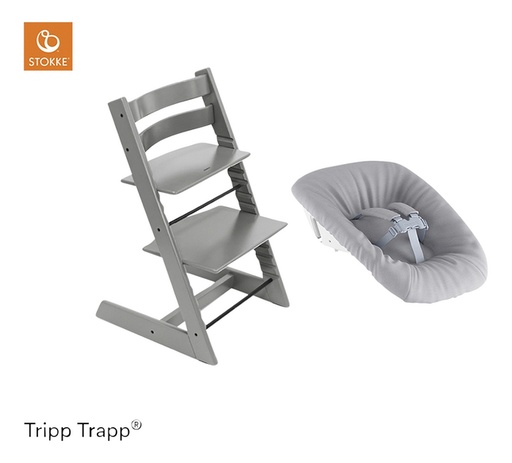 [17262001] Stokke® Chaise haute Tripp Trapp® Newborn Bundle gris