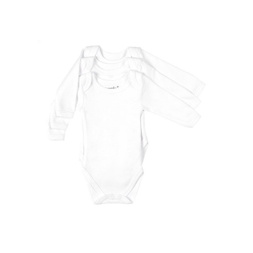 Dreambee Body met lange mouwen Essentials Off White - 3 stuks